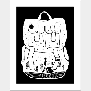 Backpacker (for Dark Color) Posters and Art